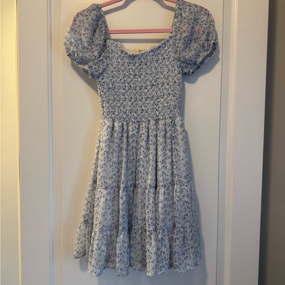 SZ S Floral Blue Altered State Dress
